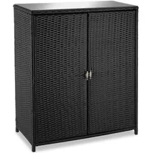 Tectake tectake® Aluminium Gartenschrank, wetterfest und UV-beständig, 3 herausnehmbare Einlegeböden, 84,5 x 40,5 x 103,5 cm