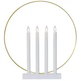 Best Season - Fensterleuchter 'glory', 4-flammig, weiß,