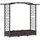 vidaXL Hochbeet mit Rankgitter und Dach 169 x 40 x 123 cm Braun