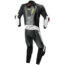 Alpinestars Missile V2 Ignition 1-Teiler Motorrad Lederkombi schwarz-weiss-rot, Größe 52