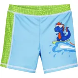 UV-Schutz Shorts Dino in blau/grün Gr 74/80