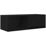 vidaXL TV-Schrank Schwarz Eichen-Optik 80x31x25,5 cm Holzwerkstoff