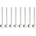 BUTLERS Trinklöffel SIP & SPOON- 8er-Set in Silber | Gr.: onesize