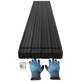 Juskys Profilblech 129 x 45 x 0,23 cm grau