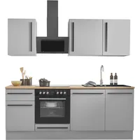 BASIC by Balculina Winkelküche L-Form 220 cm grau