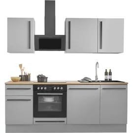 BASIC by Balculina Winkelküche L-Form 220 cm grau