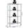 SCHULTE Regalwelt Steckregal Stahl 137x75x30 cm silber