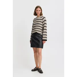B.YOUNG Lederrock Damen Schwarz 44