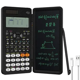 Newyes 991EX Wiederaufladbarer Wissenschaftlicher Taschenrechner mit Notizblock - 552 Funktionen mit Typ-C Aufladung, Ideal für Gymnasiasten, Studenten & Ingenieure