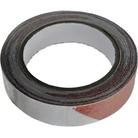 TOOLCRAFT ANST255M-RW Warnklebeband ANST255M-RW Rot, Weiß (L x B)