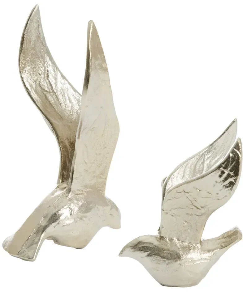 Light&Living Ornament 2er-Set BIRDS - B/H/T ca. 12.00x18.00x13.00