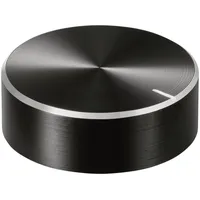 TRU Components TC-11696488 Drehknopf mit Knopfmarkierung Schwarz (Ø x