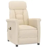 vidaXL Massagesessel Beige Mikrofasergewebe