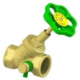 Schlösser Schrägsitzventil 0014102500001 DN 25, Rp 1, mit Entleerung, steigende Spindel