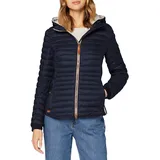 Damen leichte mit Abnehmbarer Kapuze Dunkelblau womenswear-42 42