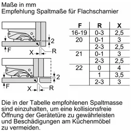 Siemens iQ300 KI31RVFE0 Einbaukühlschrank (165 l, 1021 mm hoch)