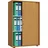 VCM Lona Aktenschrank 70 x 37 x 110 cm braun