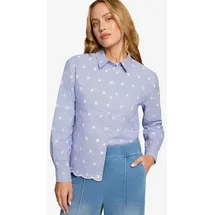 Zero Langarmbluse blau 42