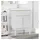 vidaXL Waschbeckenschrank mit Regal mit Tür FLORO Weiß 60 x 40 x 80 cm