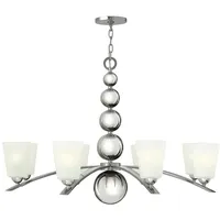 Elstead Lighting Kronleuchter Hängelampe Deckenleuchte Stahl Glas Nickel D