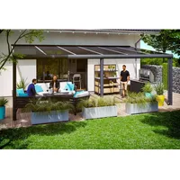 SKANHOLZ Terrassenüberdachung Garda 648 x 357 cm Aluminium Anthrazit