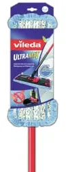 Vileda System UltraMat extra feucht 129050 , 1 Packung = 1 Teleskopstiel, 1 Halter und 1 Bezug