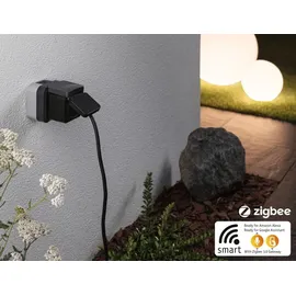 Paulmann Smart-Home-Steckdose IP44 Schwarz