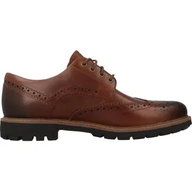 CLARKS Batcombe Wing Derbys, Braun (Dark Tan Lea), 40 EU