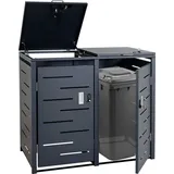 MCW Mülltonnenverkleidung MCW-E83 115 x 103 x 63 cm grau