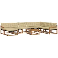 vidaXL Outdoor-Sofagarnitur 25-tlg. beige