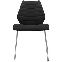 Kartell Maui Soft Sessel, Stahl, Nylon, schwarz, 56 x 85 x 55 cm
