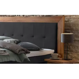 Hasena Rustico Boxspringbett, 140-180 cm Braun / Anthrazit, Liegefläche:140 x 200 cm, Topper:Superio-Topper