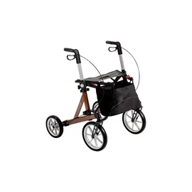 Rehasense Explorer L Outdoor Rollator Aluminium Silber für Erwachsene 150-210 cm 200 kg Traglast