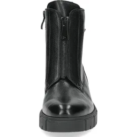 CAPRICE Damen Stiefel ohne Absatz aus Leder Wasserabweisend, Schwarz (Black Nappa), 39 EU