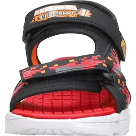 SKECHERS Mega-Splash 4K Kinder Black/Red/Orange 32