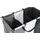 Zeller Present Wäschesortierer 3-fach 64 cm x 57 cm x 40 cm Schwarz-Grau-Weiß