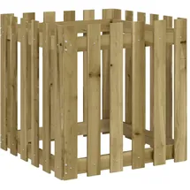 vidaXL Pflanzkübel Latten-Design 60 x 60 x 60 cm Kiefernholz