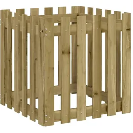 vidaXL Pflanzkübel Latten-Design 60 x 60 x 60 cm Kiefernholz