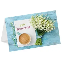 LUMA Genesungskarte Kaffeetasse DIN B6