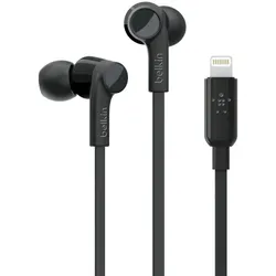 Belkin ROCKSTAR Kopfhörer Verkabelt im Ohr Anrufe/Musik USB Typ-C Schwarz