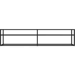 vidaXL TV-Schrank Transparent 180x40x40,5 cm Hartglas