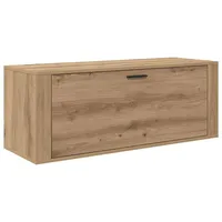 VidaXL Schuhschrank Eiche handwerklich 100 x 35 x 38