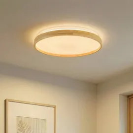 LINDBY Mirren 1 flammig rund Holz hellbraun