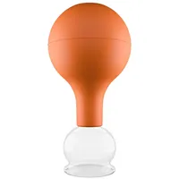 PULOX Schröpfglas aus Echtglas braun 32mm 1 St