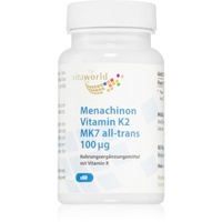Vita World Menachinon Vitamin K2 MK7 100 μg Kapseln für eine gesunde Knorpel- und Knochenfunktion 60 KAP