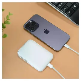 Akashi MagSafe-Powerbank 5000mAh MagSafe Weiß USB-C 20W, PD