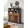 Forte Highboard 106 x 125,4 x 41,4 cm Beige / Braun / Grau