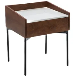 Nachttisch Budapest - Mehrfarbig Quadrat Holz Amadeus 45.5x40.5 cm