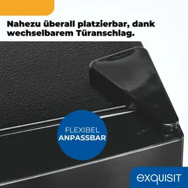 Exquisit KGC5231-60-E-050C Kühl-Gefrierkombination (157 l, 1440 mm hoch, inoxlook-az)