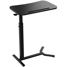 eSmart Beistelltisch Stahl 60 x 38 cm schwarz höhenverstellbar
